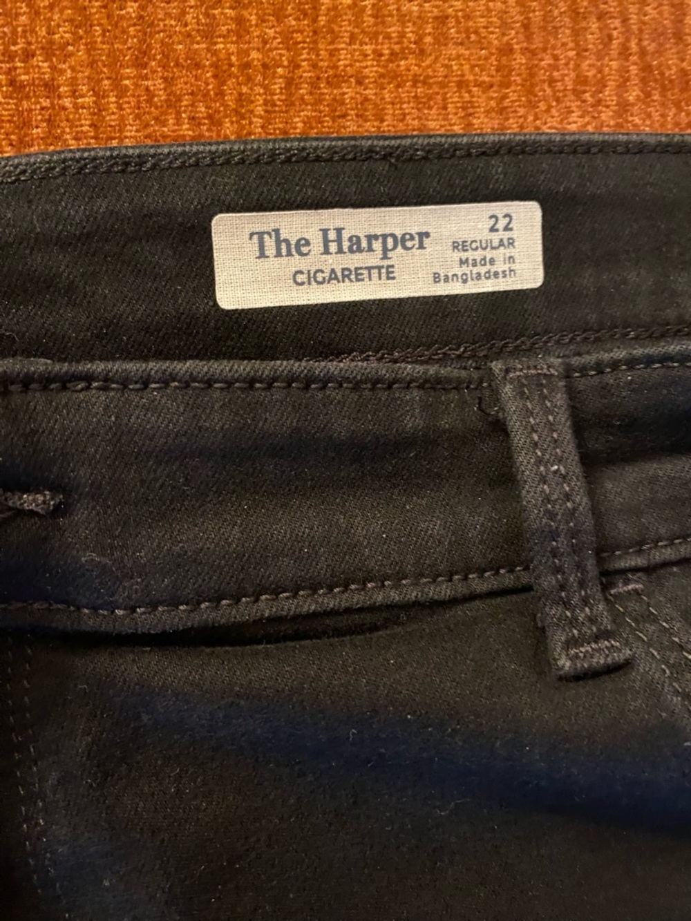 Harper Cigarette Skinny Jeans in Black